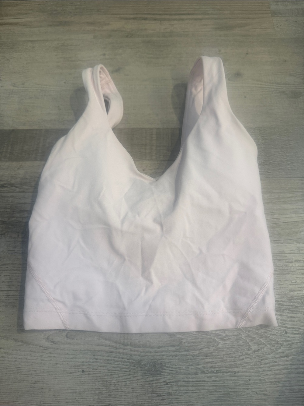 lululemon athletica Light Pink Scoop Neck Sports Bra Top